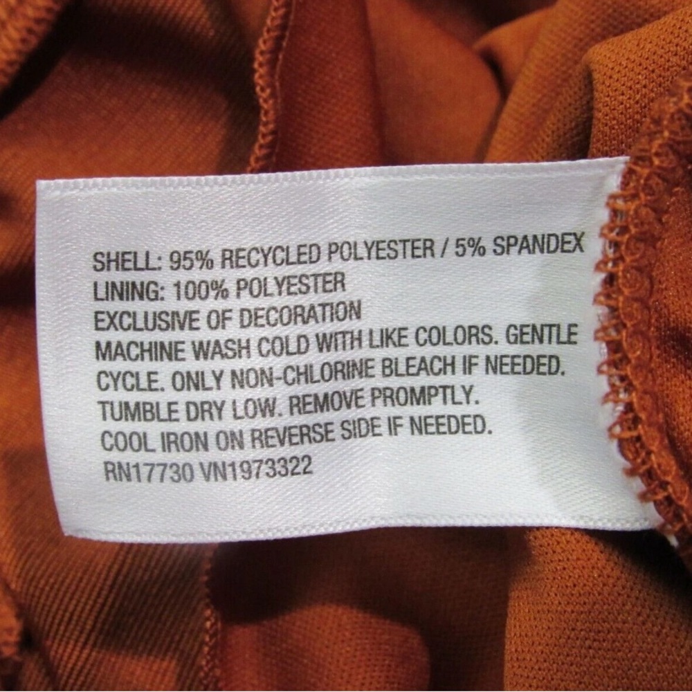 Women's Lace-Up Back Maxi Bodycon Dress - Wild Fable - Rust XXL - Picture 3 of 7